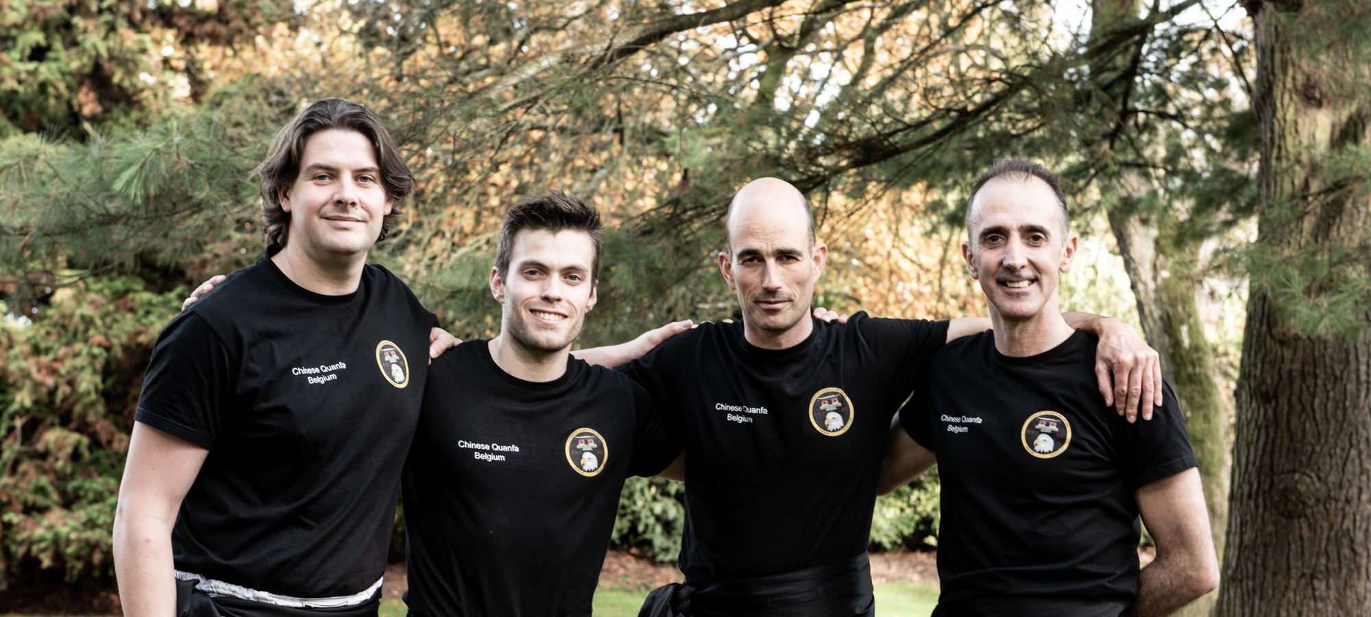 De vier Sifu's van Chinese Quanfa Belgium