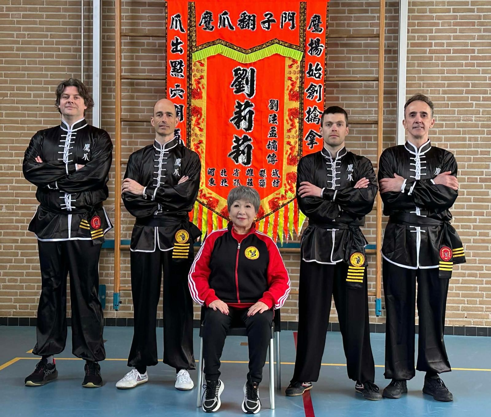 Lily Lau met Kevin, Dieter, Thomas en Danny